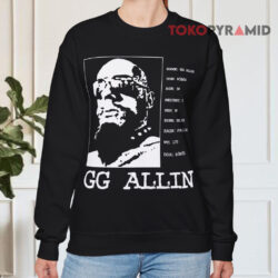 Vintage Gg Allin Shirt Punk Rock Trashed Alive Sweatshirt