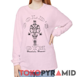 Vintage Golds Gym Bodybuilding Honolulu Hawaii Long Sleeve