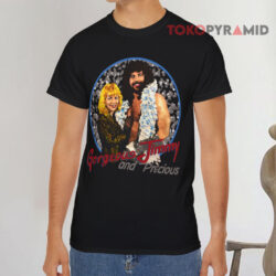 Vintage Gorgeous Jimmy Garvin And Precious Black T shirt