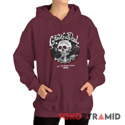 Vintage Grateful Dead 1980 On The Road Again Rare Hoodie