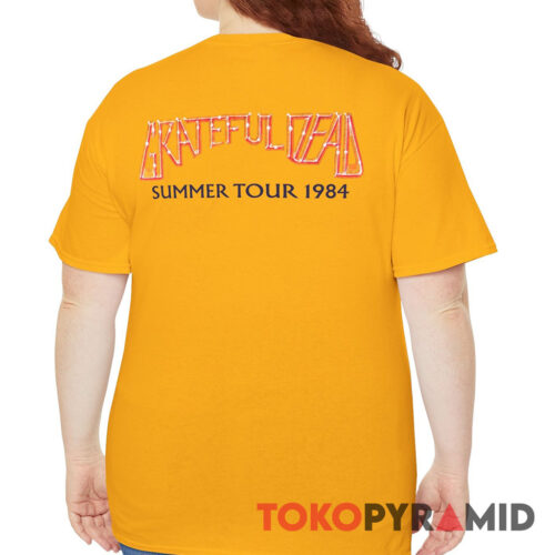Vintage Grateful Dead 1984 Summer Tour Skeleton In The Forest Shirt Back