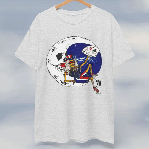 Vintage Grateful Dead 1990 Uncle Sam Moon Dead Mans Hand Rare Shirt