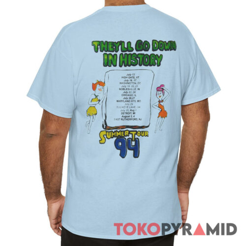 Vintage Grateful Dead 1994 Summer Tour Yabba Dabba Doobie Shirt Back