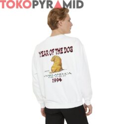Vintage Grateful Dead 1994 Year Of The Dog 2-sided Rare Shirt 4 Vintage Grateful Dead 1994 Year Of The Dog 2 Sided Rare White Sweatshirt Back