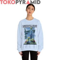 Grateful Dead 1995 Mark Twain Huckleberry Finn Spring Tour Shirt 5 Vintage Grateful Dead 1995 Mark Twain Huckleberry Finn Spring Tour 2 Sided Rare Blue Sweatshirt