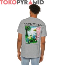Grateful Dead 1995 Mark Twain Huckleberry Finn Spring Tour Shirt 2 Vintage Grateful Dead 1995 Mark Twain Huckleberry Finn Spring Tour 2 Sided Rare Grey Shirt Back