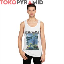 Grateful Dead 1995 Mark Twain Huckleberry Finn Spring Tour Shirt 3 Vintage Grateful Dead 1995 Mark Twain Huckleberry Finn Spring Tour 2 Sided Rare White Tank Top