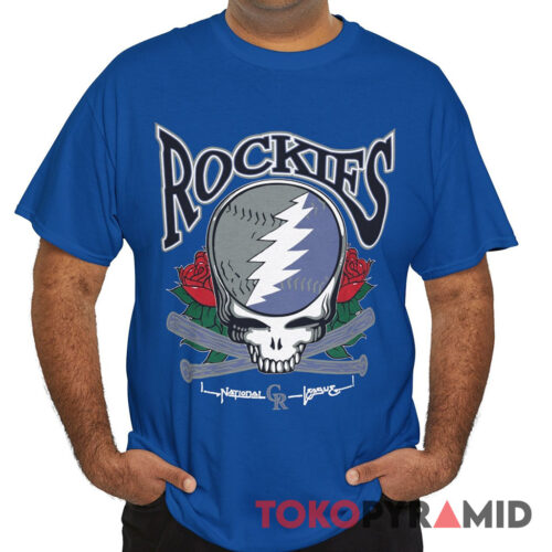 Vintage Grateful Dead Colorado Rockies National League Shirt Front