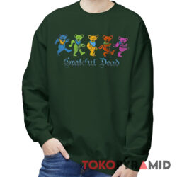 Vintage Grateful Dead Dancing Bears Gothic Text Rare Sweatshirt