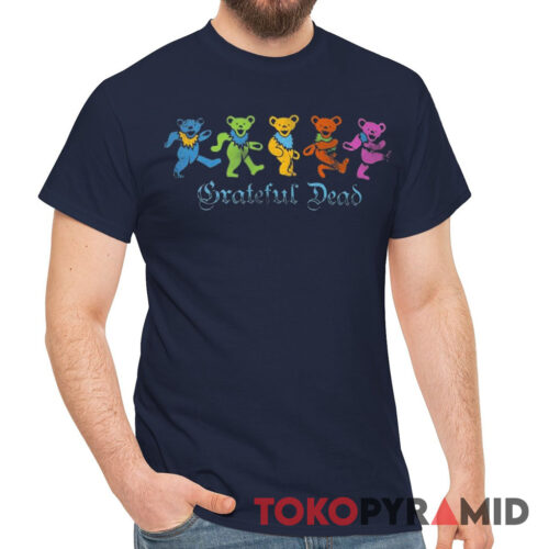 Vintage Grateful Dead Dancing Bears Gothic Text Rare T Shirt