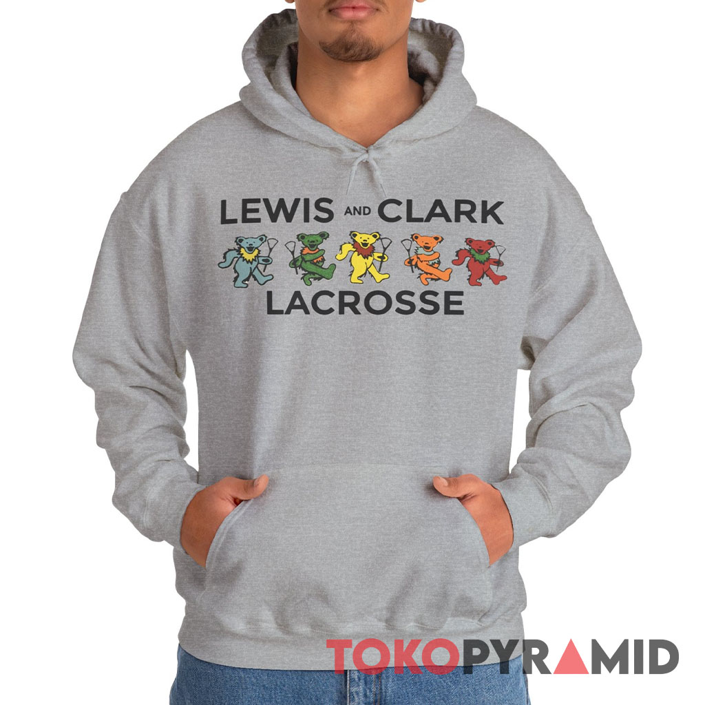 Vintage Grateful Dead Dancing Bears Lewis and Clark Lacrosse Rare Hoodie Vintage Grateful Dead Dancing Bears Lewis and Clark Lacrosse Rare Hoodie