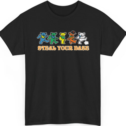Vintage Grateful Dead Dancing Bears San Francisco Giants 2019 Steal Your Base Rare Shirt