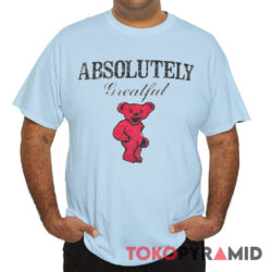 Vintage Grateful Dead Dancing Bears Vodka Absolutely Grateful Shirt Front