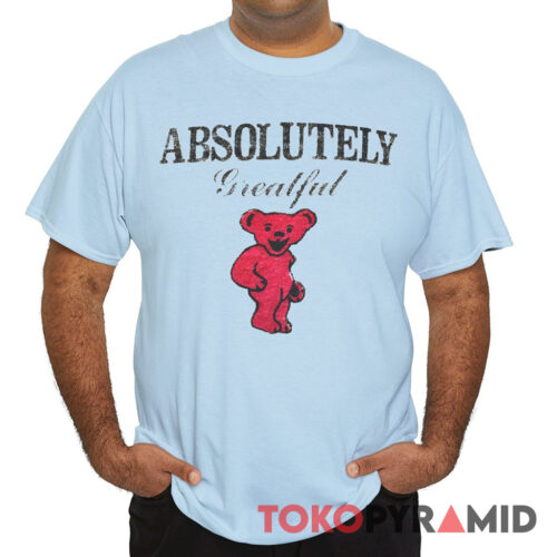 Vintage Grateful Dead Dancing Bears Vodka Absolutely Grateful Shirt Front