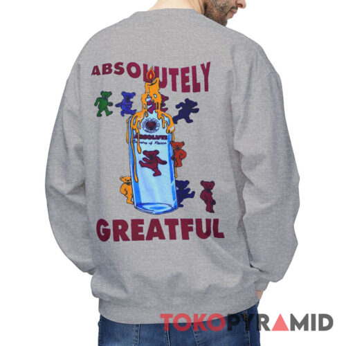 Vintage Grateful Dead Dancing Bears Vodka Absolutely Grateful Sweatshirt