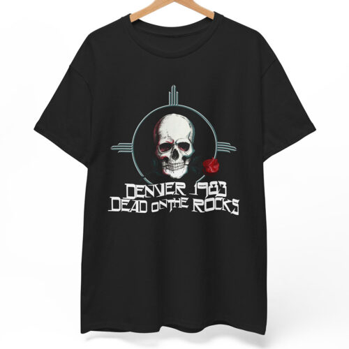 Vintage Grateful Dead Denver 1983 Dead On The Rocks Rare Shirt