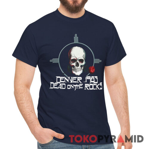 Vintage Grateful Dead Denver 1983 Dead On The Rocks Rare T Shirt