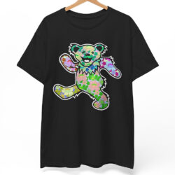 Vintage Grateful Dead Floral Dancing Bear Rare Shirt