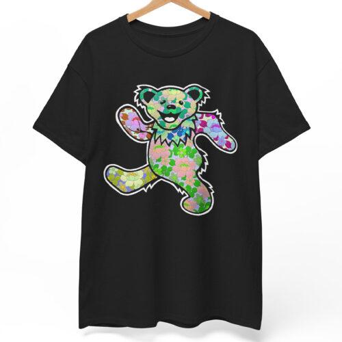 Vintage Grateful Dead Floral Dancing Bear Rare Shirt Vintage Grateful Dead Floral Dancing Bear Rare Shirt