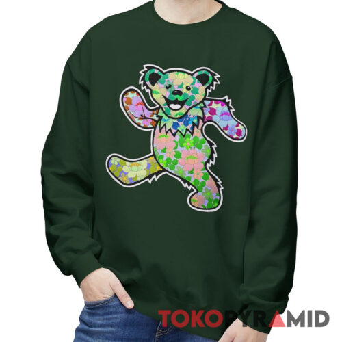 Vintage Grateful Dead Floral Dancing Bear Rare Sweatshirt Vintage Grateful Dead Floral Dancing Bear Rare Sweatshirt