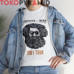 Vintage Grateful Dead Jerry Garcia 1981 Tour Rare Shirt 4 Vintage Grateful Dead Jerry Garcia 1981 Tour Rare