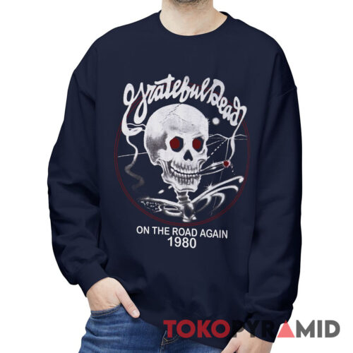 Vintage Grateful Dead On The Road Again 1980 Rare Sweatshirt