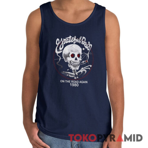 Vintage Grateful Dead On The Road Again 1980 Rare Tank Top