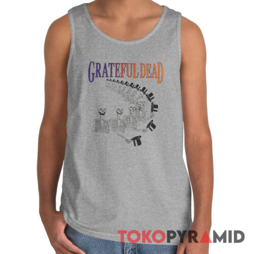 Vintage Grateful Dead Skeleton Top Hat Rare Tank Top