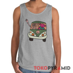 Vintage Grateful Dead VW Bus Skeleton Dancing Bear Rare Tank Top
