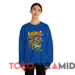 Vintage Green Bay Packers Wolf Pack Caricature T-shirt 3 Vintage Green Bay Packers Wolf Pack Caricature T shirt Blue Sweatshirt