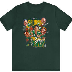 Vintage Green Bay Packers Wolf Pack Caricature T-shirt 5 Vintage Green Bay Packers Wolf Pack Caricature T shirt