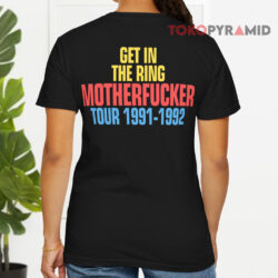 Vintage Guns N' Roses Get In The Ring Motherfucker Tour 1991-92 Shirt 2 Vintage Guns N' Roses Get In The Ring Motherfucker Tour 1991 92 T shirt Back