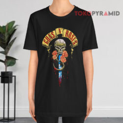 Vintage Guns N' Roses Skull And Dagger Black T shirt