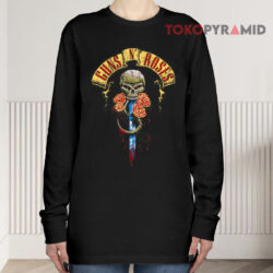 Vintage Guns N' Roses Skull And Dagger Long sleeved