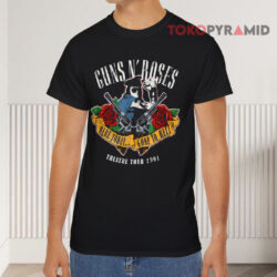 Vintage Guns N' Roses Theatre Tour 1991 Black T shirt