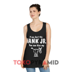 Vintage Hank Williams If You Don't Like Hank Jr Black Tank Top