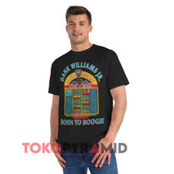 Vintage Hank Williams Jr Born To Boogie Black T shirt