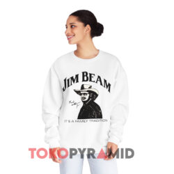 Vintage Hank Williams Jr. Jim Beam Shirt 2 Vintage Hank Williams Jr Jim Beam White Sweatshirt