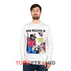 Vintage Hank Williams Jr Strong Stuff White Long sleeved