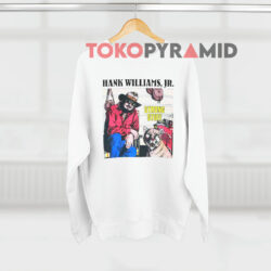 Vintage Hank Williams Jr Strong Stuff White Sweatshirt