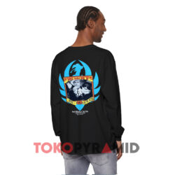 Vintage Hank Williams Jr There’s Tear In My Beer Double Eagle Tour Black Long sleeved Back