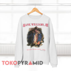 Vintage Hank Williams Jr Wham Bam Tour 1996 White Sweatshirt