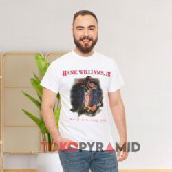 Vintage Hank Williams Jr Wham Bam Tour 1996 White T shirt