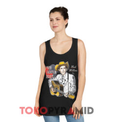 Vintage Hank Williams Sr Your Cheatin Heart Black Tank Top