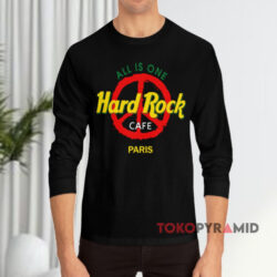 Vintage Hard Rock Cafe All Is One Paris Shirt 4 Vintage Hard Rock Cafe All Is One Paris Black Long sleeved