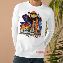 Vintage Hard Rock Cafe Atlantic City Shirt 4 Vintage Hard Rock Cafe Atlantic City White Long sleeved