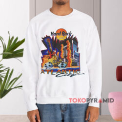 Vintage Hard Rock Cafe Atlantic City Shirt 3 Vintage Hard Rock Cafe Atlantic City White Sweatshirt