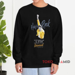 Vintage Hard Rock Cafe Freddie Mercury Shirt 4 Vintage Hard Rock Cafe Freddie Mercury Black Long sleeved