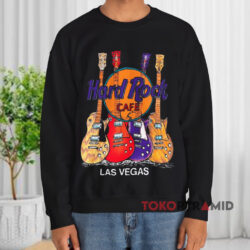 Vintage Hard Rock Cafe Las Vegas Guitar Black Sweatshirt