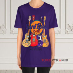 Vintage Hard Rock Cafe Las Vegas Guitar Shirt 4 Vintage Hard Rock Cafe Las Vegas Guitar Purple T shirt